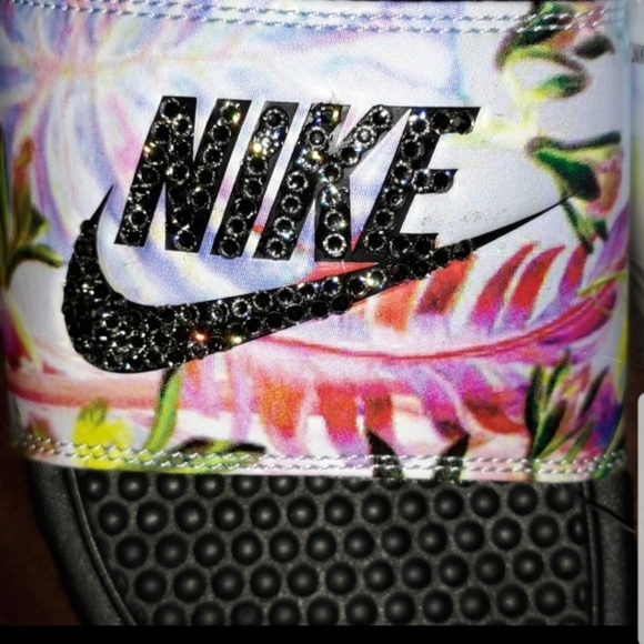 Nike Slides Benassi Bling Diamond Floral - Picture 5 of 7